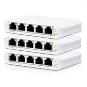 Ubiquiti [3-Pack] UniFi Switch Flex Mini | Managed 5-Port Gigabit Switch USW-Flex-Mini-3