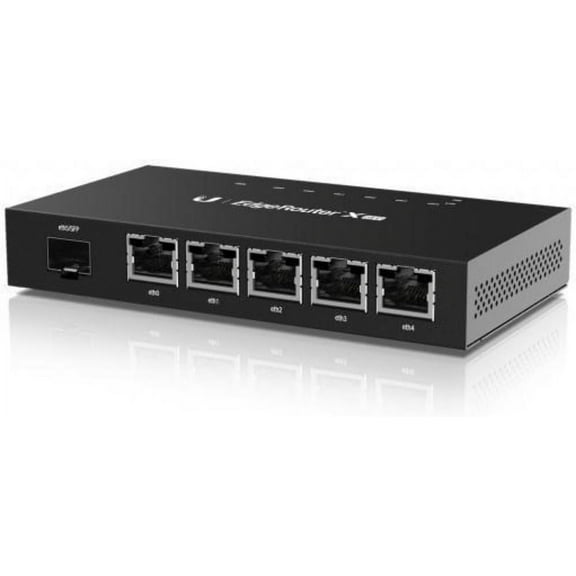 Ubiquiti EdgeRouter X x ER-X-SFP-US Advanced Gigabit 6-port Router with PoE and SFP