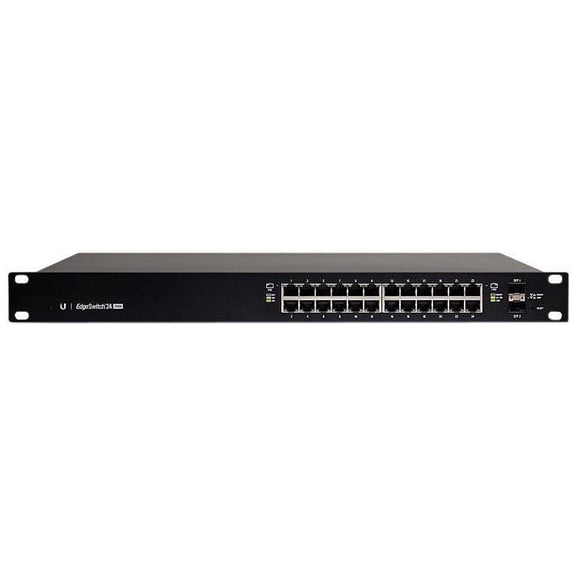Ubiquiti Networks EdgeSwitch 24 250W (ES-24-250W) Managed PoE+ Gigabit Switch with SFP,Black