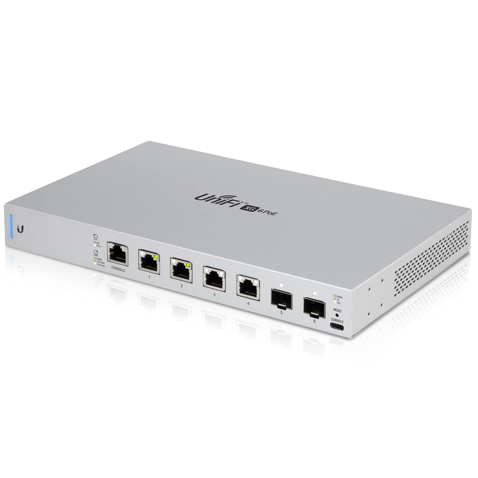 Ubiquiti Networks UniFi Switch 6 XG PoE, 10G 6-Port Switch with 802.3bt PoE++ (US-XG-6POE)