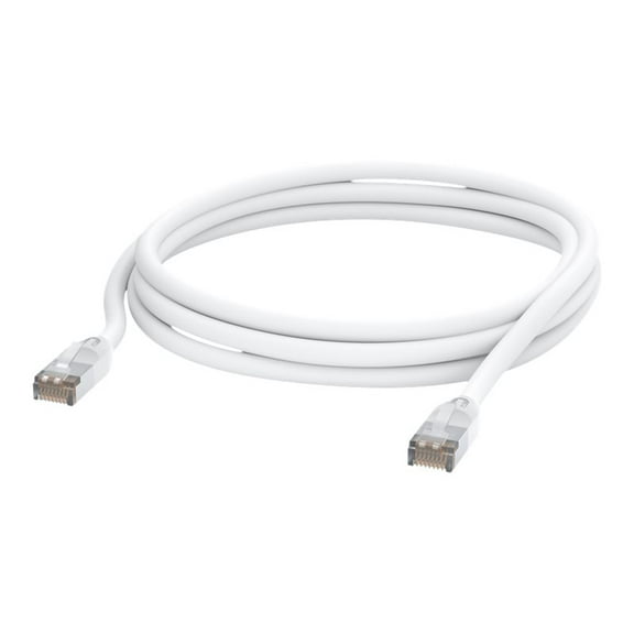Ubiquiti UniFi - Patch cable - RJ-45 (M) to RJ-45 (M) - 10 ft - 0.2 in - STP - CAT 5e - molded, outdoor, stranded, rugged - white