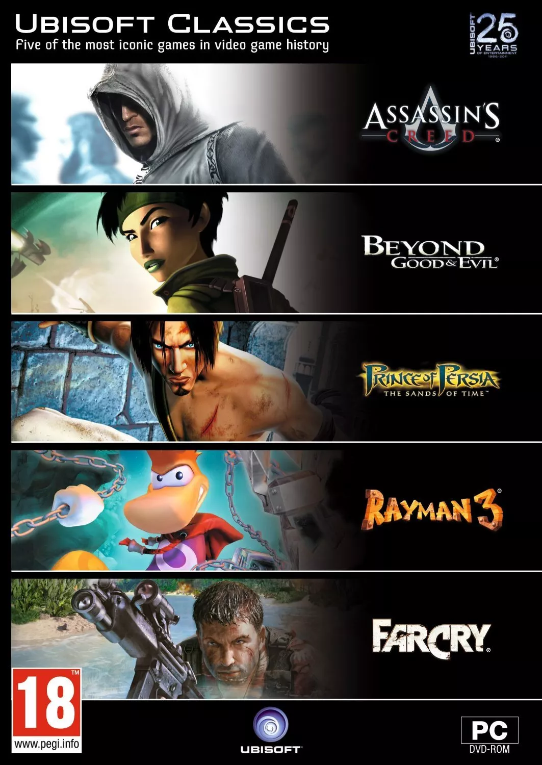 Ubisoft Classics 5 game pack Rayman Far Cry Assassins Creed Beyond Good Evil