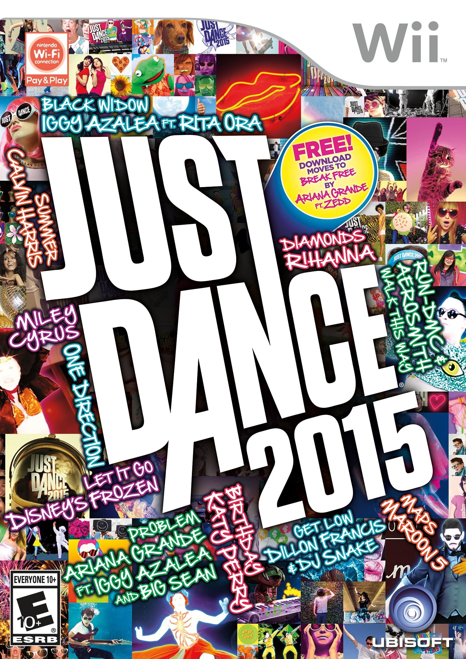 Just Dance 2015 by Ubisoft for Nintendo Wii, Music & Party Video Game, Music & Party