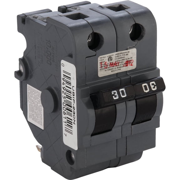 Ubisoft Circuit Breaker 230 V 2-Pole - Multicolor Indoor & Outdoor Use, NEC-Compliant