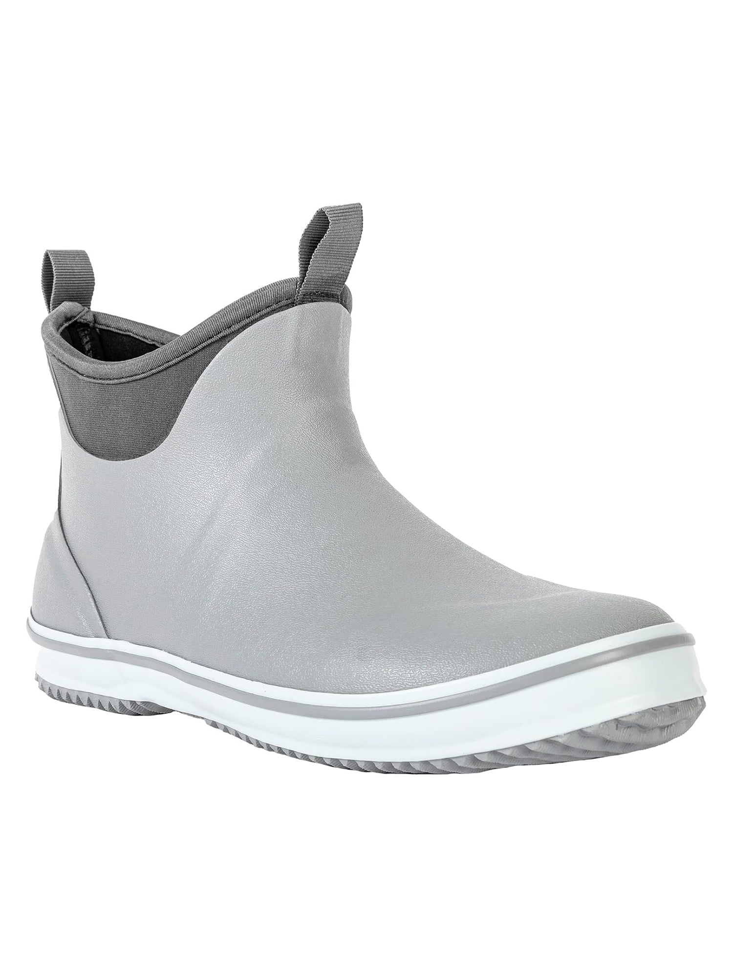 Ubon Men's Rain Shoes Rubber Ankle Deck Rain Boots Outdoor Waterproof ...