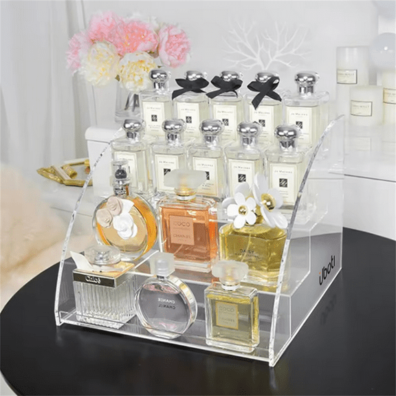 Uboti Fragrances Rack Shelves Bottle Storage Acrylic Showcase Holder Display Stands Perfume Organizer