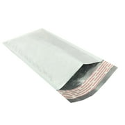 Uboxes Poly Bubble Mailers, White, #000 4 x 8 in, 150-Count