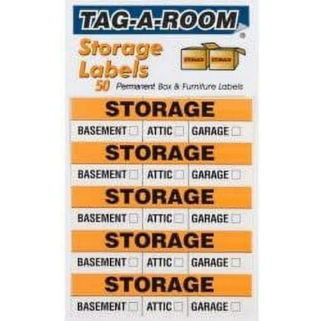 Uboxes Storage Labels, Multicolor, MOVINGLABS50