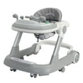 thumbnail image 1 of Ubravoo 2 in 1 Baby Walker, Toddler Baby Push Walker with Removable Feeding Tray and Music Tray(Without Battery), Foldable Activity Walker for 6-18 Months Boys and Girls (Gray), 1 of 6