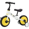 thumbnail image 1 of Ubravoo Fit 'n Joy Toddler Balance Bike,4-in-1 Starter Kids Training Bicycle,Rear Single Rod,Yellow, 1 of 7