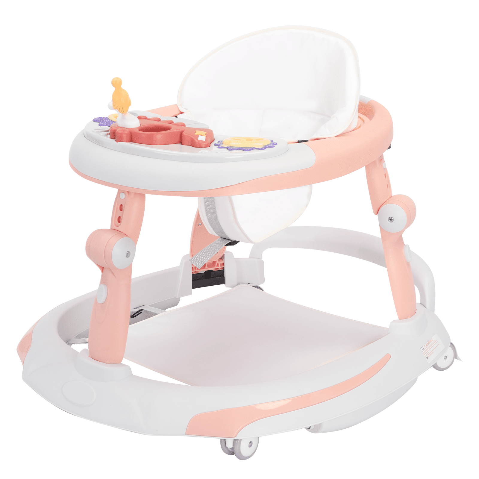 Ubravoo Foldable Baby Walker with Oshaped Legs Prevention and Rollover