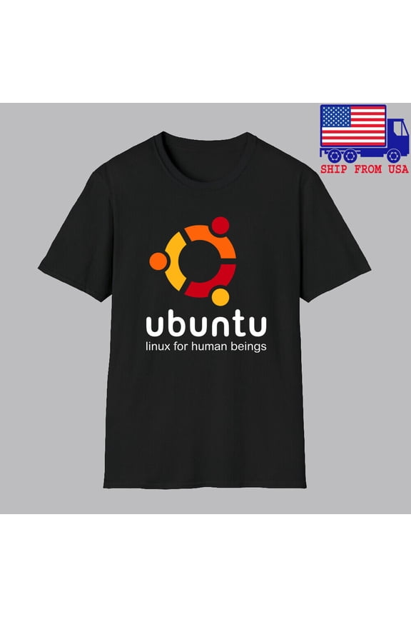 Ubuntu Linux Computer Men's Black Size S-5XL
