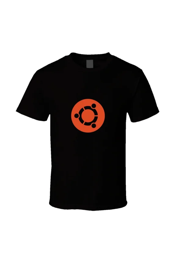 Ubuntu Operating System Linux Tech Logo Minimalist Fan Unisex T-Shirt, up to Size 5XL