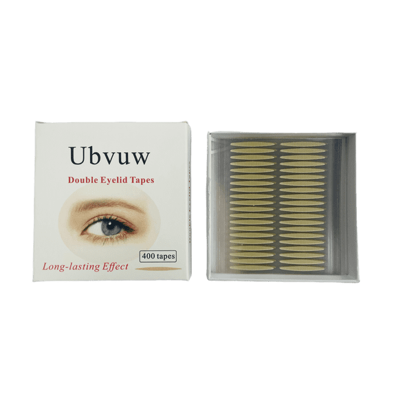 Ubvuw Double Eyelid Tape, Eyelid Lifter Strips, Eyelid Tape for Hooded Eyes Invisible, 400 Count