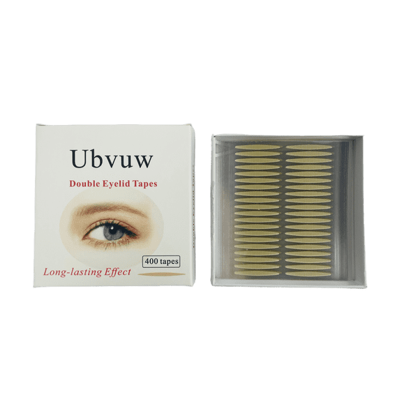Ubvuw Double Eyelid Tape, Eyelid Lifter Strips, Eyelid Tape for Hooded Eyes Invisible, 400 Count