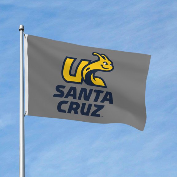 Uc Santa Cruz Banana 3x5 Ft Flag Double Sided Indoor Outdoor Double Stitched Polyester Flag With 2 Grommets-Both Side Can Be Read