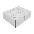 thumbnail image 1 of Ucanpack Made In USA 3mm Thick Birthday Mailer Box 7x4x4", Candle Printed Cardboard Gift Boxes 50, Made In USA- White Decorative Shipping Carton Bulk, Cute Boxes For Small Business, 1 of 7