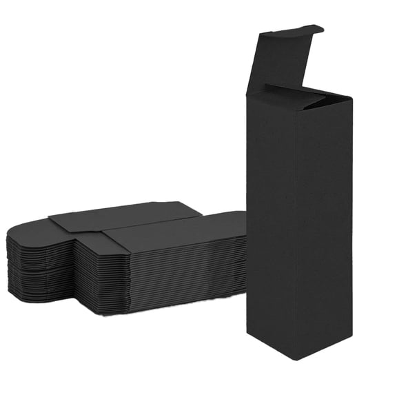 Ucanpack Black Product Boxes, Cardboard Packaging Paper Board Gift Box, 1 x 1 x 6" - 1000/Bundle