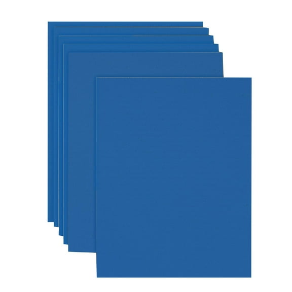 Ucanpack Blue Corrugated Cardboard Sheet 25 x 13" (Kraft Back) - 100 Pack Color Corrugated Sheets Made in USA for Crafts, Shipping, Packing, Mailing, Dividers, Inserts, Art Projects
