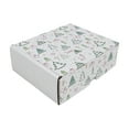 thumbnail image 1 of Ucanpack Made In USA 1/8” Thick Christmas Mailer Box 50 Pcs, White X-Mas Forest Theme Cute Boxes For Small Business, Tuck Top Mailer Boxes, 8x3x2" Literature Mailer, Moving Carton, 1 of 7
