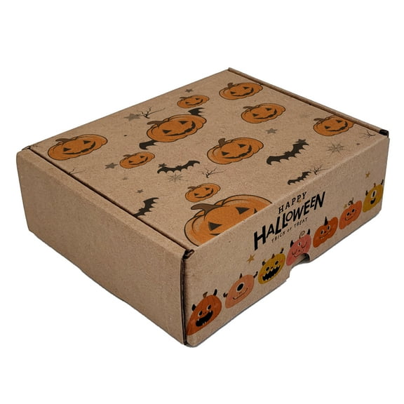 Ucanpack Holiday Gift Box Mailer Boxes 11 x 10 x 2" - 50 Pack Pumpkins Printed Christmas Box Bulk - Holiday Shipping Box Made In USA Christmas Packaging Small Business
