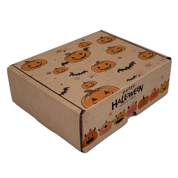 Ucanpack Holiday Gift Box Mailer Boxes 5 x 4 x 3" - Pumpkins Printed Christmas Box Shipping Box With Lid - Holiday Shipping Box Made In USA Holiday Gift Box Gift Shipping Boxes