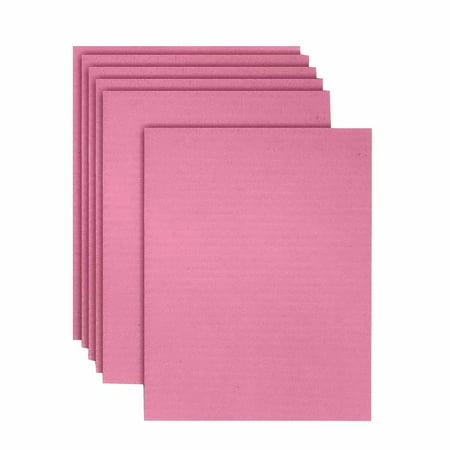 Ucanpack 3mm Thick Corrugated Cardboard Sheet 100 Pack, 25x16" Pink Corrugated Board Sheets Large, Packaging Sheet, Inserts, Shipping, Dividers, Mailing, School Projects (B Flute)