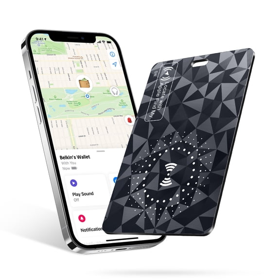 Ucard Ultra-Thin Bluetooth Wallet Tracker Card, Rechargeable Item Locator (Diamond Shimmer)