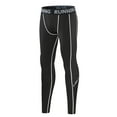 thumbnail image 1 of Uccdo 1/3 Pack Boys' Compression Leggings Pants Tights Athletic Base Layer for Sports Running Hockey Basketball, Size 5-11 Years, 1 of 8