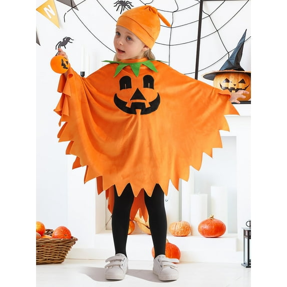 Uccdo 1-6Y Toddler Girls Boys Halloween White Ghost Costumes Kids Party Ghostly Costume Hooded Cloak