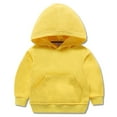 thumbnail image 1 of Uccdo 1-8T Toddler Boys Girls Cotton Solid Sweatshirt Hoodies, Kids Cute Hooded Tops Pullover Fall Winter Clothes, 1 of 4