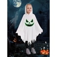 thumbnail image 1 of Uccdo 1-8Y Toddler Girls Boys Halloween White Ghost Costumes Kids Party Ghostly Costume Hooded Cloak, 1 of 7