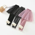 thumbnail image 1 of Uccdo 1-9T Girls Winter Warm Thicken Fleece Leggings Tulle Tutu Skirts Pantskirt Skinny Pants, Pack of 3, 1 of 8