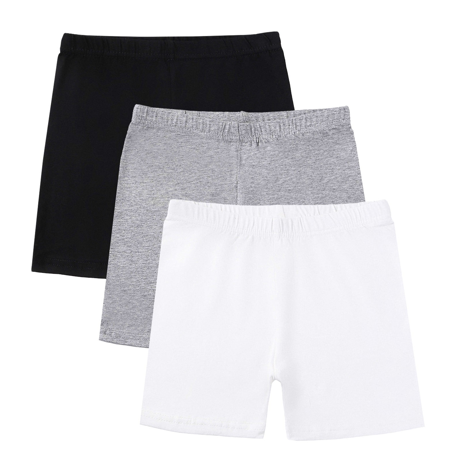 Popular Girls Under Dress Shorts - Cotton Under Shorts For Dresses Cartwheel Sports Undershorts 4pk Blk Wht - View #4