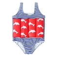 thumbnail image 1 of Uccdo 2-6Y Toddler Little Girls One-Piece Swimsuits Buoyancy Bathing Suit Swimwear, 1 of 7