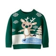 thumbnail image 1 of Uccdo 2-7T Toddler Boys Girls Sweaters Cartoon Ugly Christmas Sweater Knitted Jumpers Pullover Top, 1 of 3