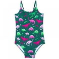 thumbnail image 1 of Uccdo 2-8Y Little Girls One-Piece Swimsuits Bathing Suit Toddler Princess Strap Bikini Beach Wear, 1 of 7