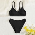 thumbnail image 1 of Uccdo 2Pcs Little Girls Summer Bathing Suit Swimsuit With Adjustable Strap, Teens Girl Solid Color Bikinis Swimwear Set 8-14Y, 1 of 5