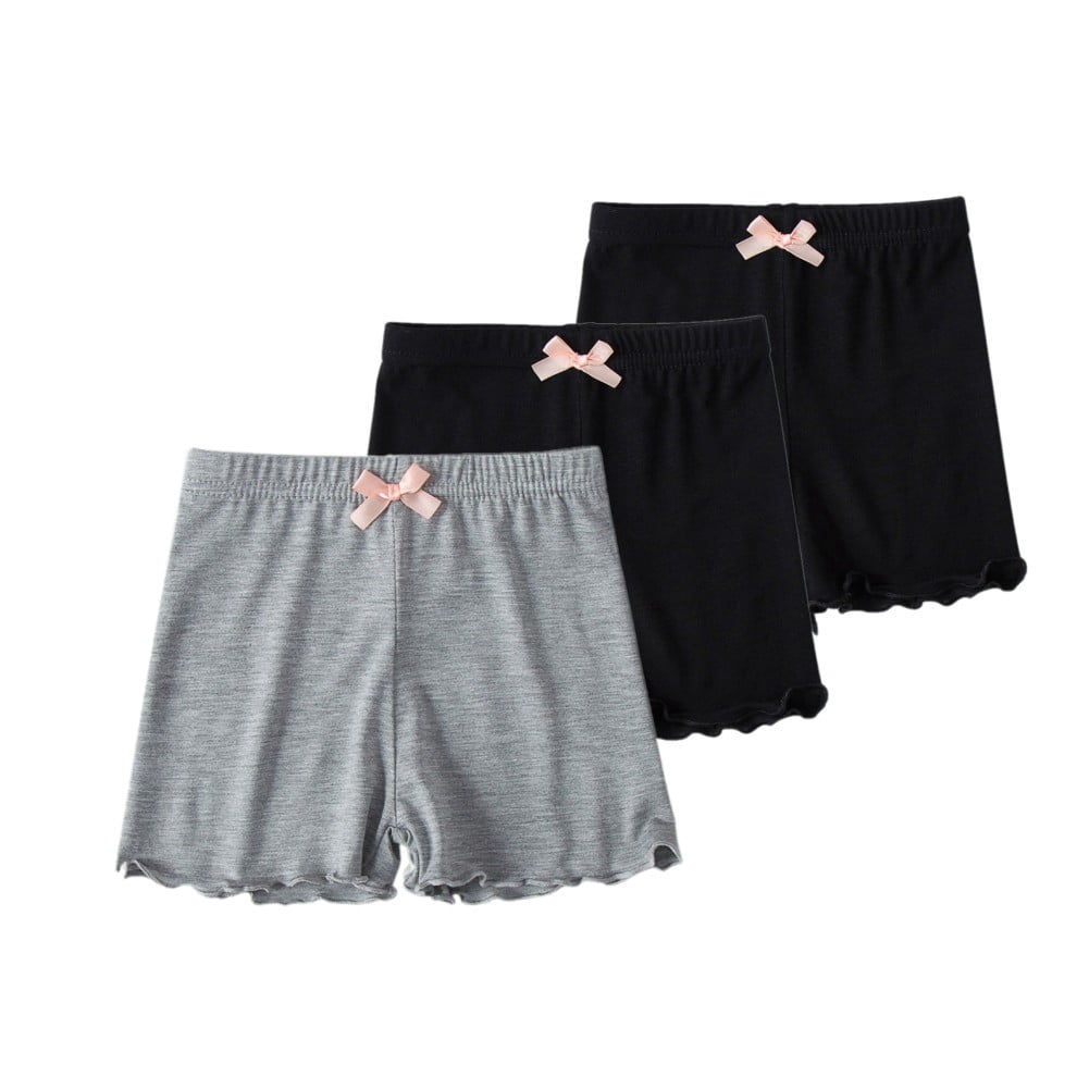 Auranso Girls Dance Shorts Solid Color Safety Bike Shorts Lace Mix 3-4 Years - View #9