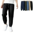 thumbnail image 1 of Uccdo 5-12T Boys Girls Casual Jogger Sweatpant Cotton Sports Pant, Kids Loose Street Hip Hop Dance Cargo Pants, 1 of 5