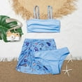 thumbnail image 1 of Uccdo 7-12Y Girls Bikini Swimsuits, Big Girls Solid Bikinis Bathing Suit, Little Girls Floral Swimsuit, 3 Pieces, Size 7-12T, 1 of 3