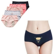 Uccdo 8-16T Teen Girls Cotton Underwear Hipster Briefs Undies Period Panties for Teenager Big Girls Pack of 5