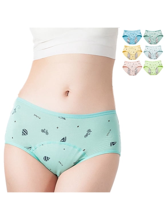 8-16T Teen Girls Cotton Underwear Hipster Briefs Undies Period Panties for Teenager Big Girls Pack of 6