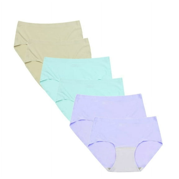 Uccdo 8-16T Teens Big Girls Ice Silk Underwear Hipster Briefs Undies Panties for Women Teenager Girls Pack of 6