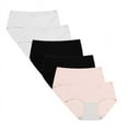 thumbnail image 1 of Uccdo 8-16T Teens Big Girls Ice Silk Underwear Hipster Briefs Undies Panties for Women Teenager Girls Pack of 6, 1 of 8