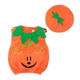 thumbnail image 1 of Uccdo Baby Girl Boy Halloween Pumpkin Clothes With Hat, Kids Party Fancy Outfits One-Piece Rompers Bodysuits, 0-12M, 1-2T, 1 of 7