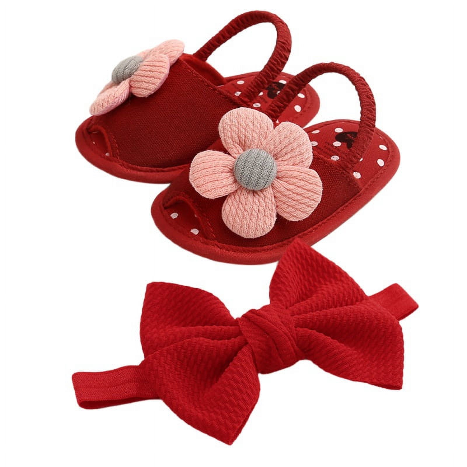 Newborn Baby Girl's Floral Sandals (0 To 12Months) main image 1