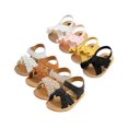 thumbnail image 1 of Uccdo Baby Girls Anti-Slip PU Leather Flat Sandals Kids Shoes Slippers 0-18 Months, 1 of 8