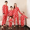 thumbnail image 1 of Uccdo Family Matching Christmas Pajamas Set Santa Claus Print Jumpsuits Pjs Sleepwear For Mom/Dad/Kids/Babies, 1 of 8