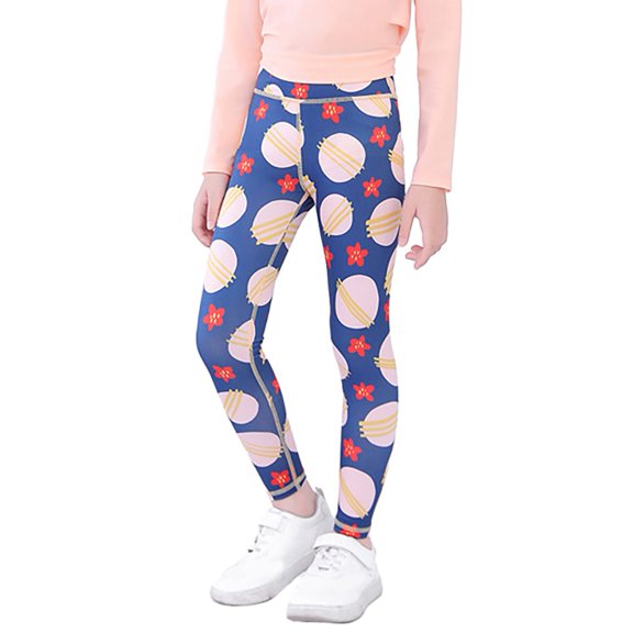 Uccdo Girls Quick Dry Athletic Dance Leggings Fitness Running Yoga Skinny Pants Activewear 4-11T
